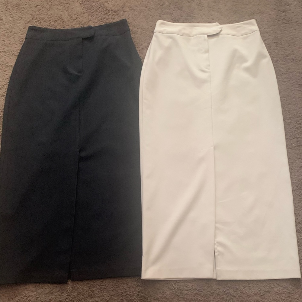 Nice NY & Company skirts in good condition. Straight skirts with front split.